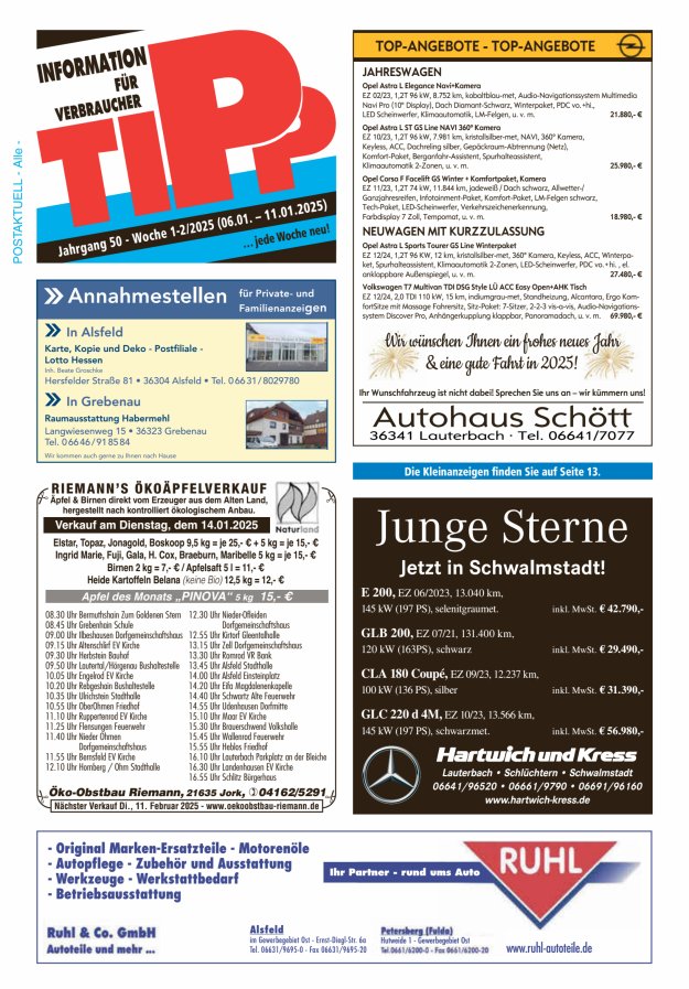 Tipp Vogelsberg Titelblatt 02/2025