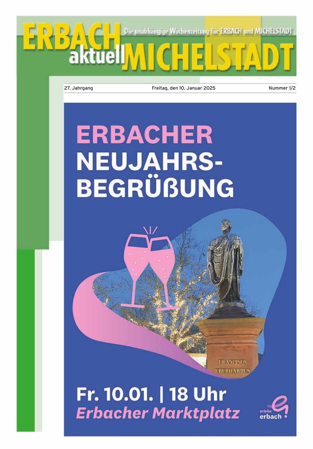 Erbach-Michelstadt aktuell Titelblatt 01/2025