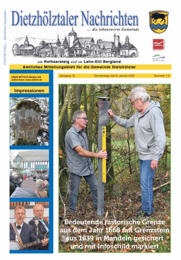 Dietzhölztaler Nachrichten Titelblatt 02/2025
