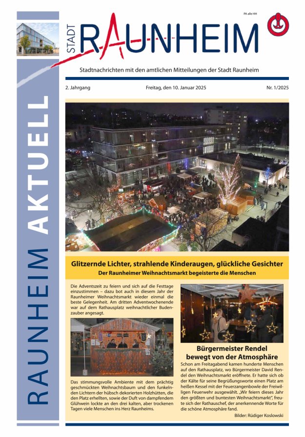 Raunheim aktuell Titelblatt 01/2025