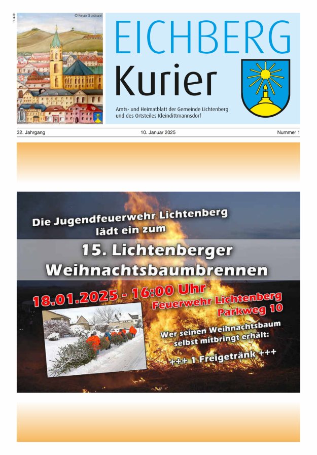 Eichberg-Kurier - Amts- und Heimatblatt der Gemeinde Lichtenberg Titelblatt 01/2025