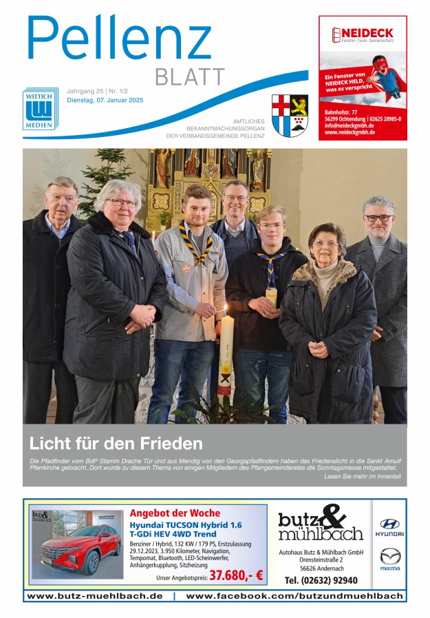 Pellenzblatt Titelblatt 01/2025