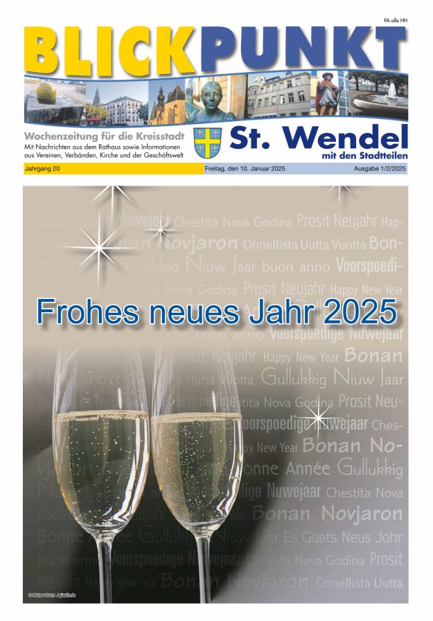Blickpunkt St Wendel Titelblatt 01/2025