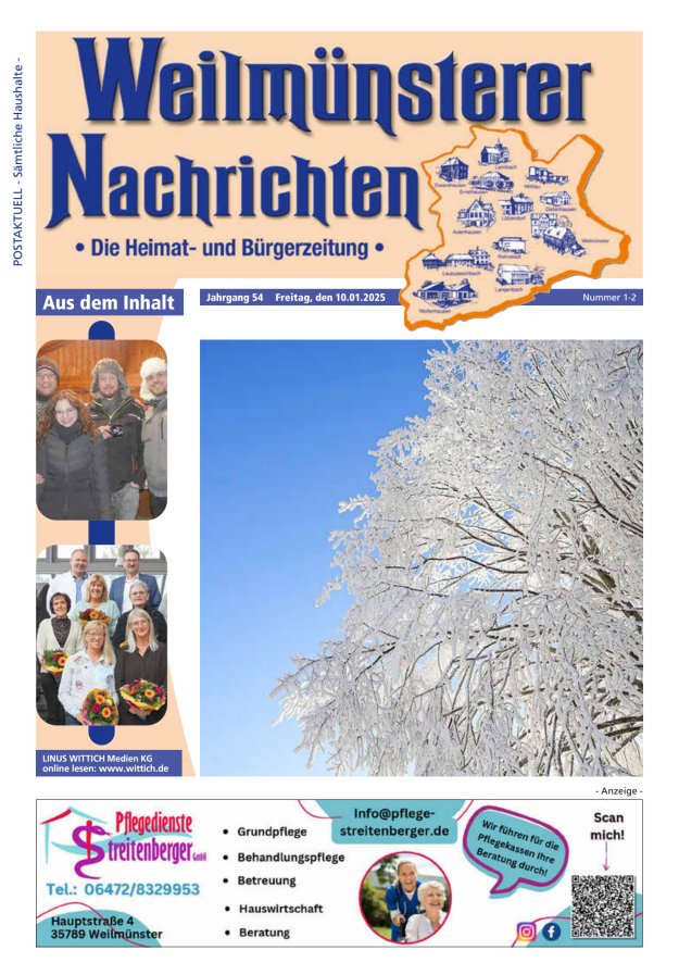 Weilmünsterer Nachrichten Titelblatt 02/2025