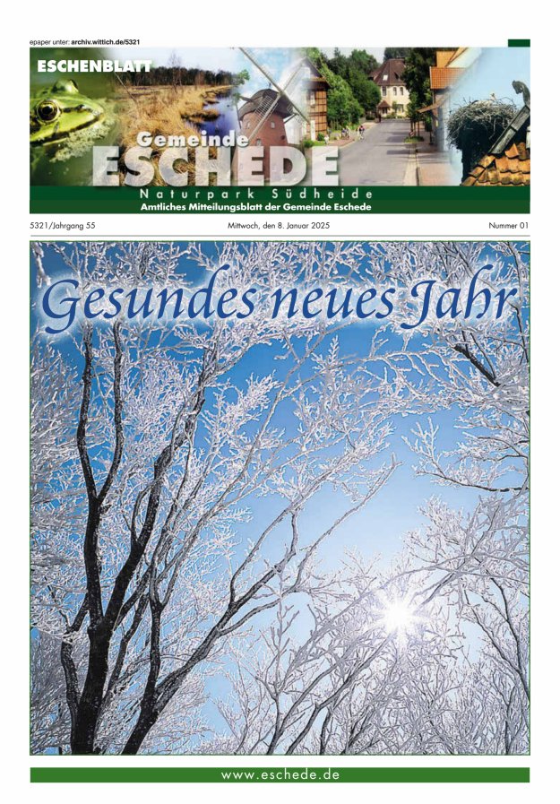 Eschenblatt Titelblatt 01/2025