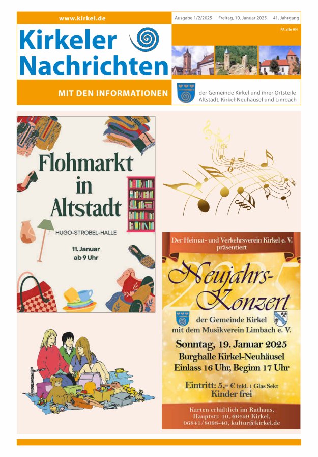 Kirkeler Nachrichten Titelblatt 01/2025