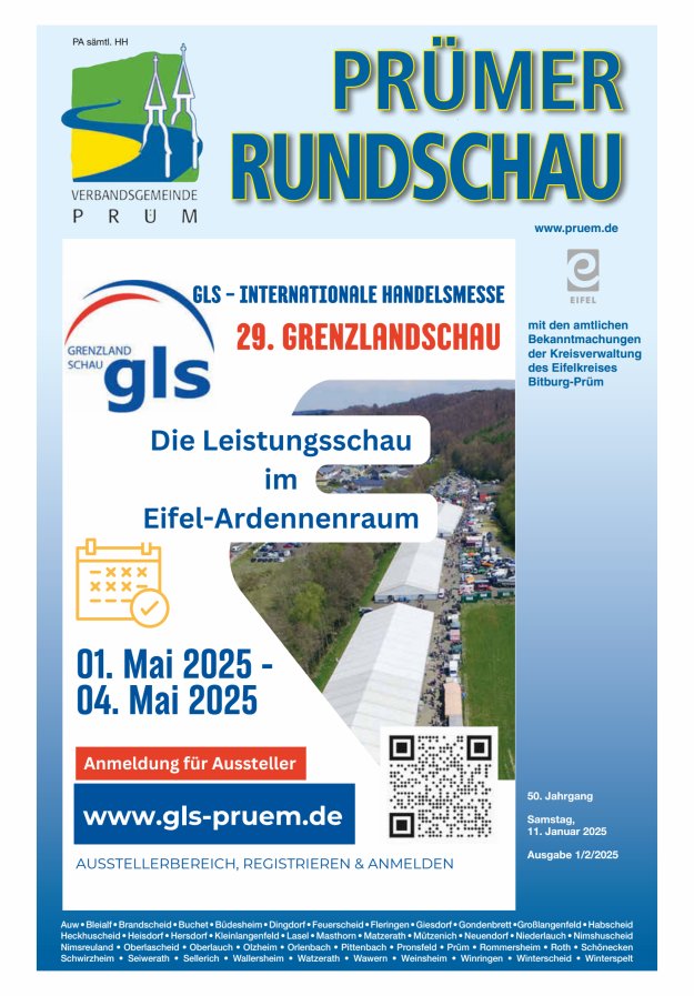 Prümer Rundschau Titelblatt 01/2025
