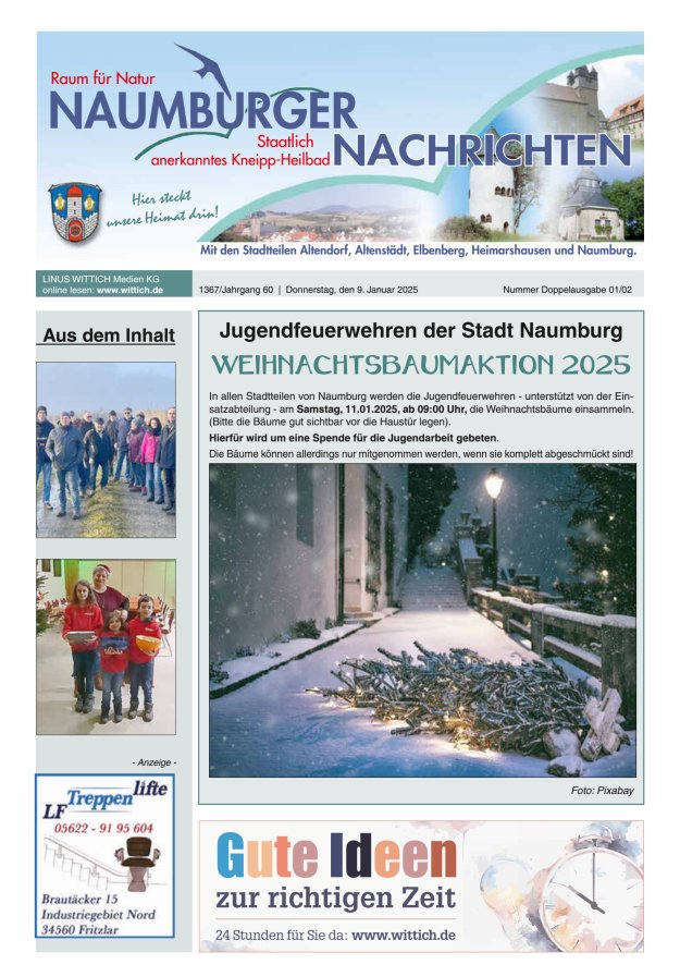 Naumburger Nachrichten Titelblatt 02/2025