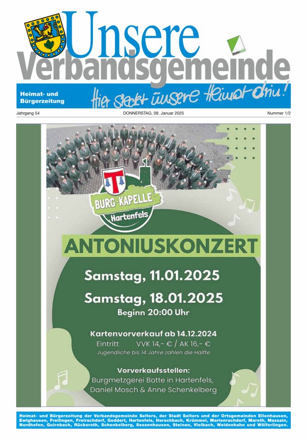 Unsere Verbandsgemeinde Selters Ww Titelblatt 01/2025