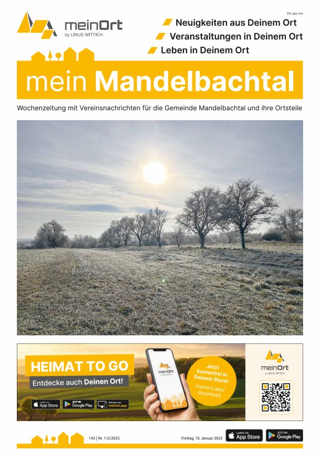 mein Mandelbachtal Titelblatt 01/2025