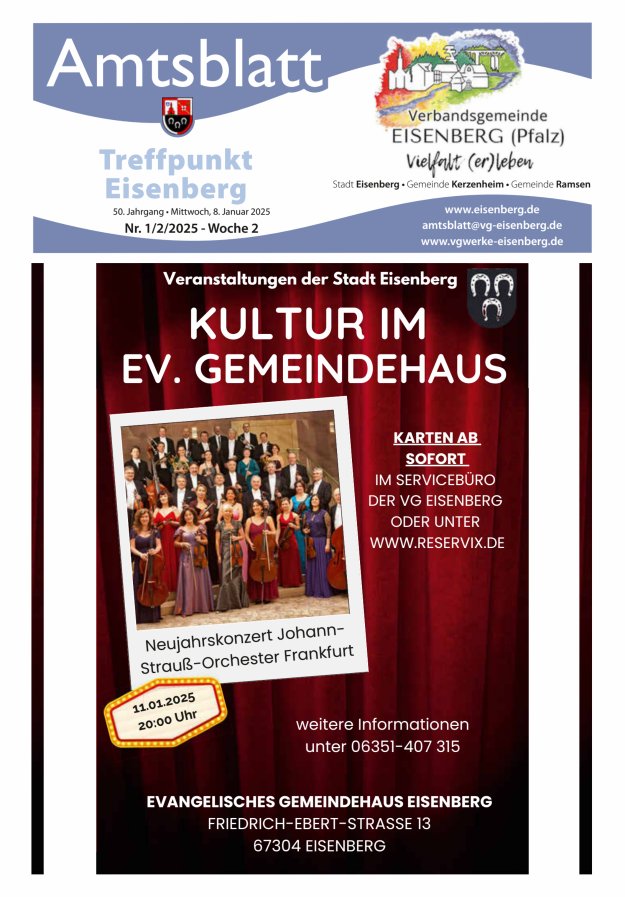Treffpunkt Eisenberg Titelblatt 01/2025