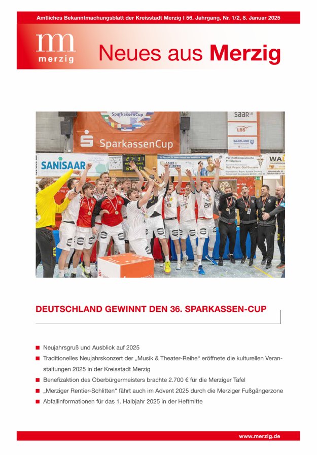 Neues aus Merzig Titelblatt 01/2025