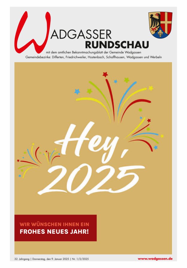 Wadgasser Rundschau Titelblatt 01/2025