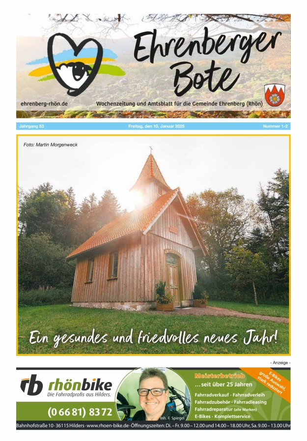 Ehrenberger Bote Titelblatt 02/2025