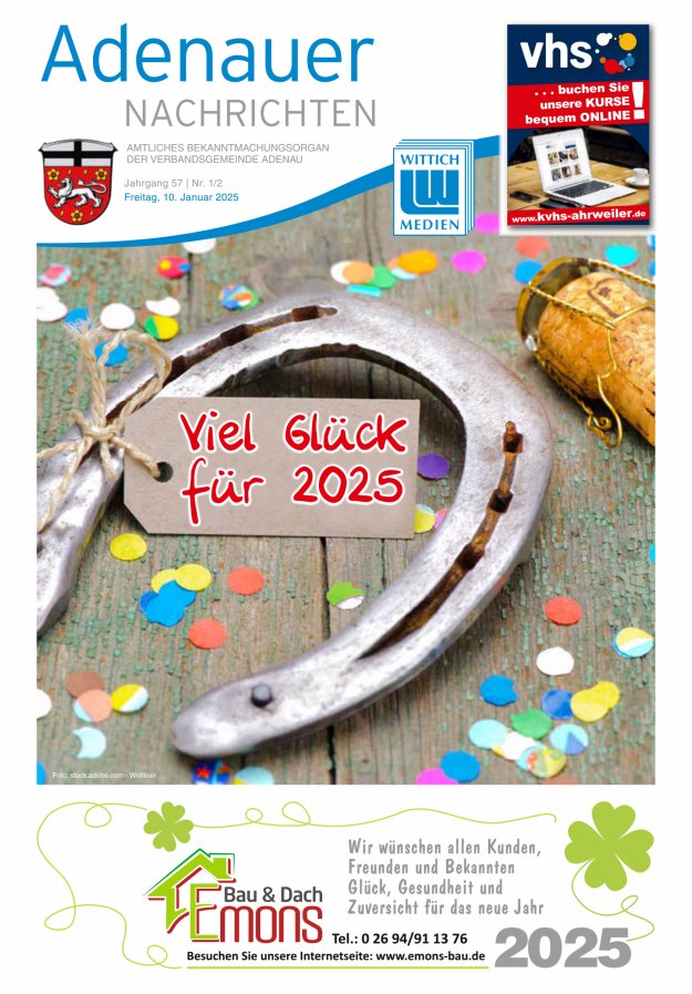 Adenauer Nachrichten Titelblatt 02/2025