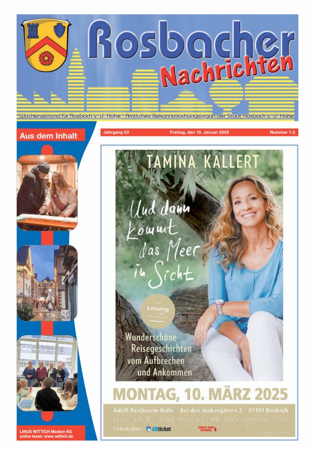 Rosbacher Nachrichten Titelblatt 02/2025