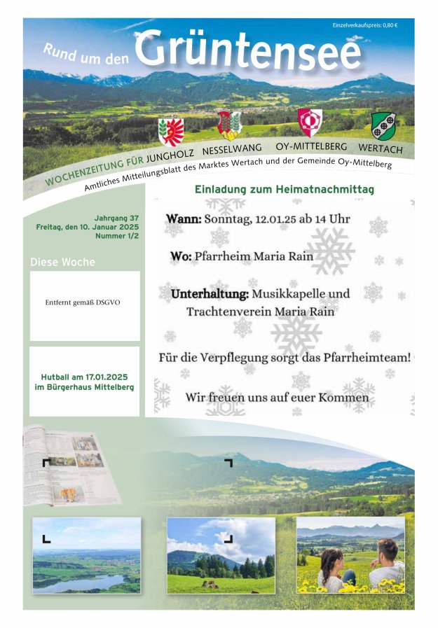 Rund um den Grüntensee Titelblatt 01/2025