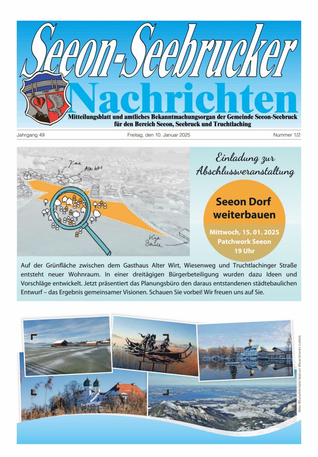 Seeon-Seebrucker Nachrichten Titelblatt 01/2025