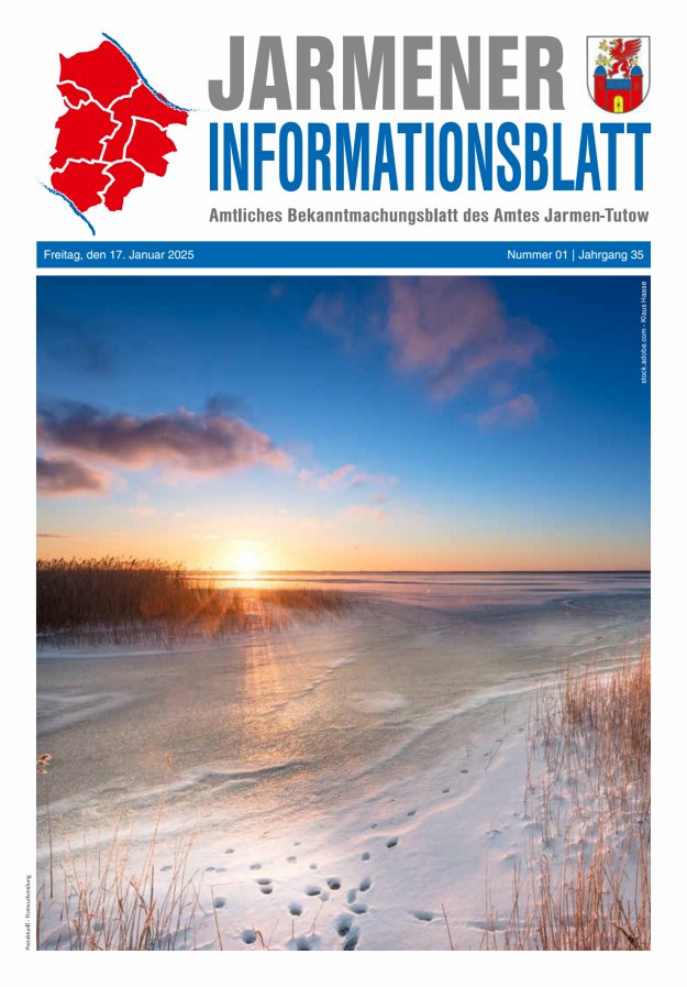 Jarmener Informationsblatt Titelblatt 01/2025