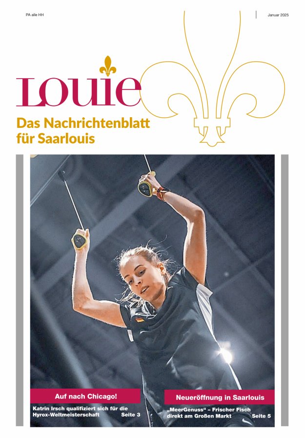 Louie - Nachrichtenblatt für Saarlouis Titelblatt 01/2025
