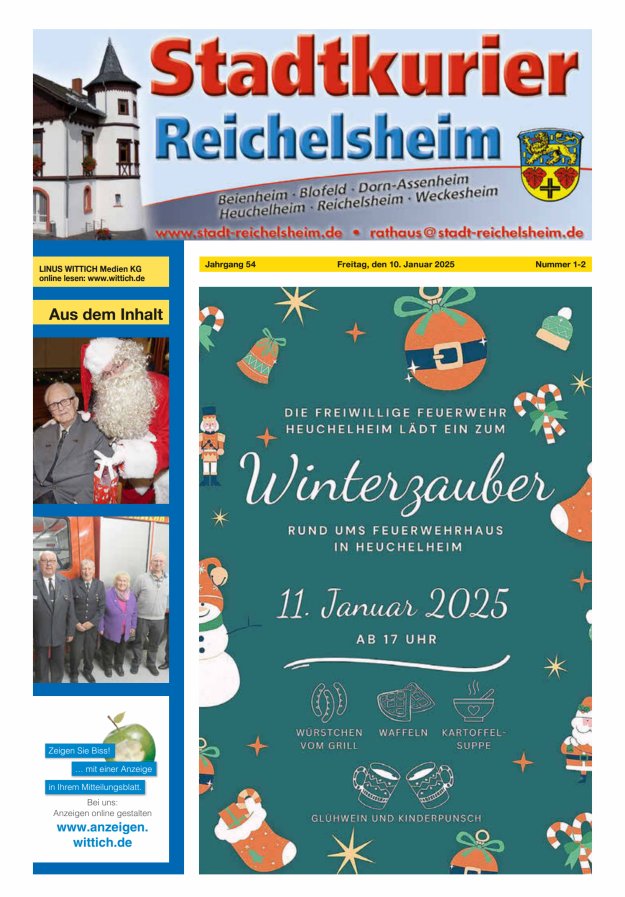 Stadtkurier Reichelsheim Titelblatt 02/2025