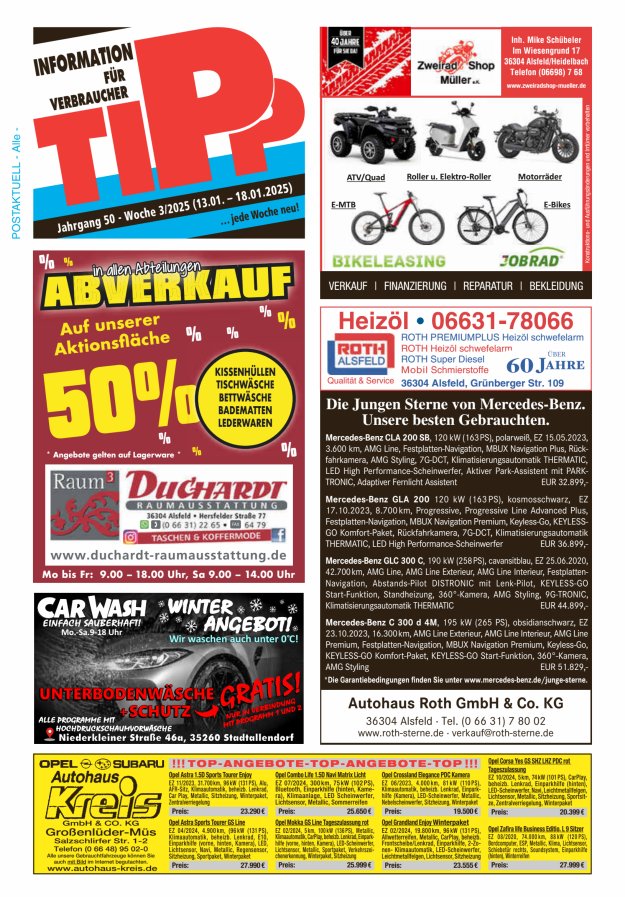 Tipp Vogelsberg Titelblatt 03/2025