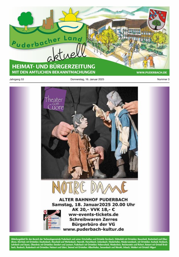 Puderbacher Land aktuell Titelblatt 03/2025