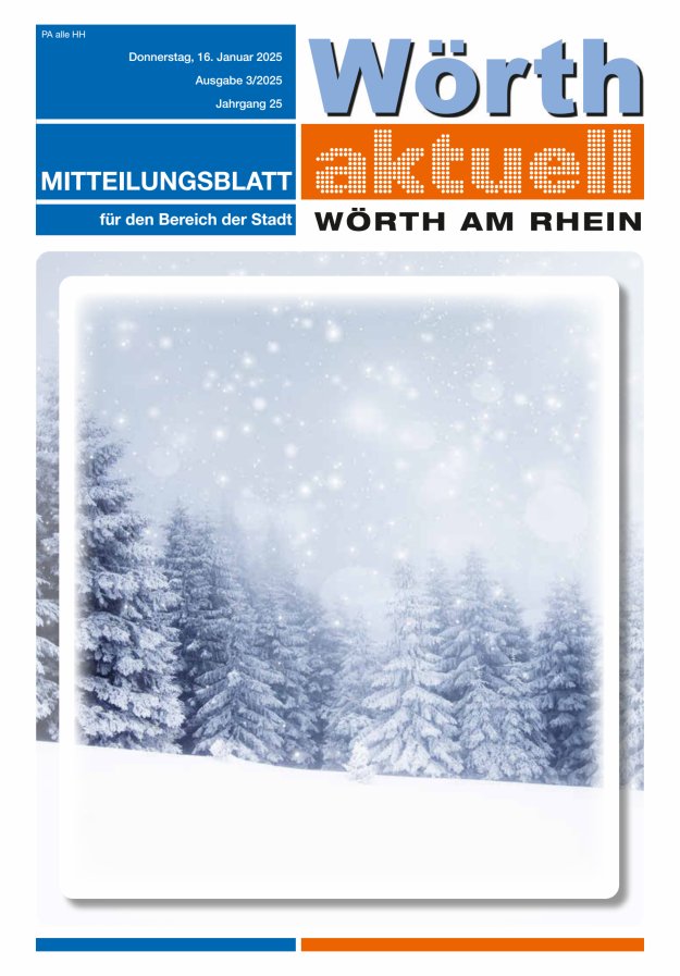 Wörth aktuell Titelblatt 02/2025