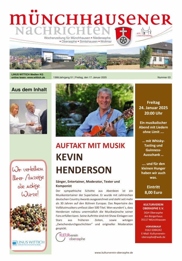 Münchhausener Nachrichten Titelblatt 03/2025