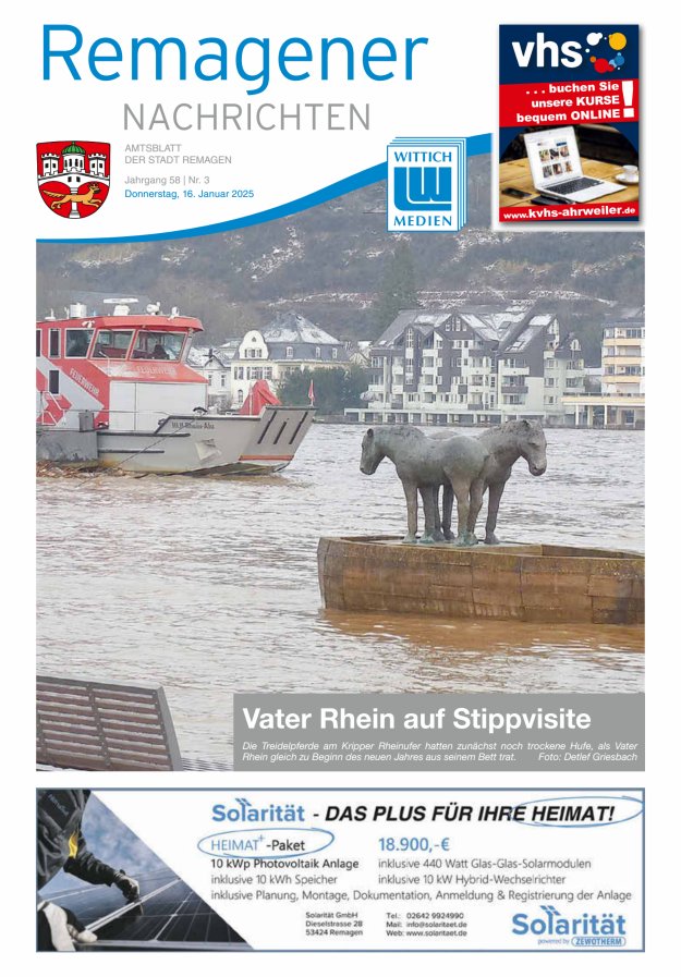 Remagener Nachrichten Titelblatt 03/2025