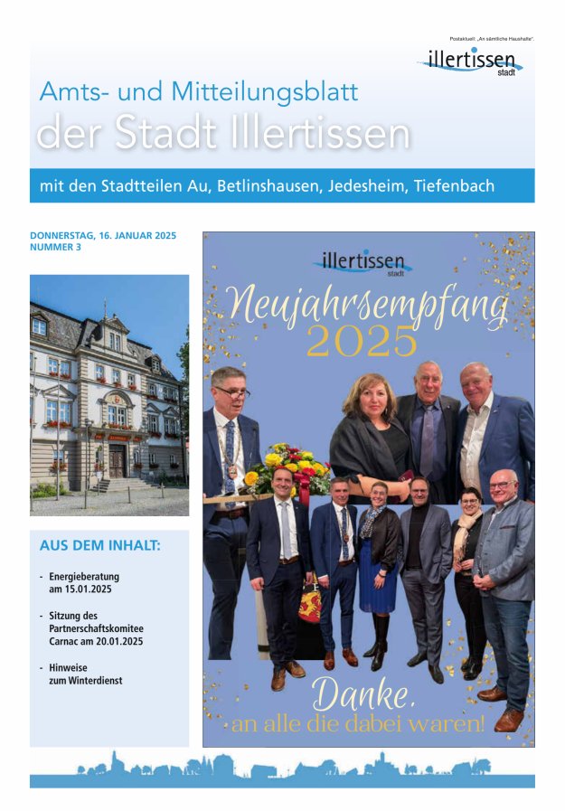 Amts- und Mitteilungsblatt Stadt Illertissen Titelblatt 03/2025