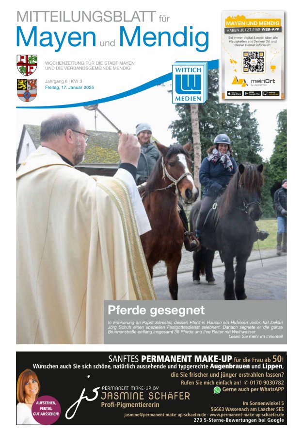 Mitteilungsblatt für Mayen und Mendig Titelblatt 03/2025