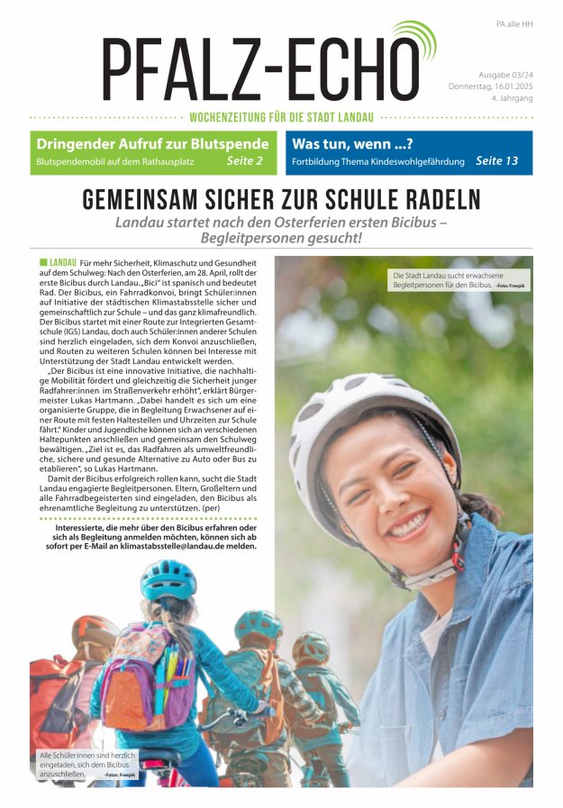 Pfalz-Echo Titelblatt 03/2025
