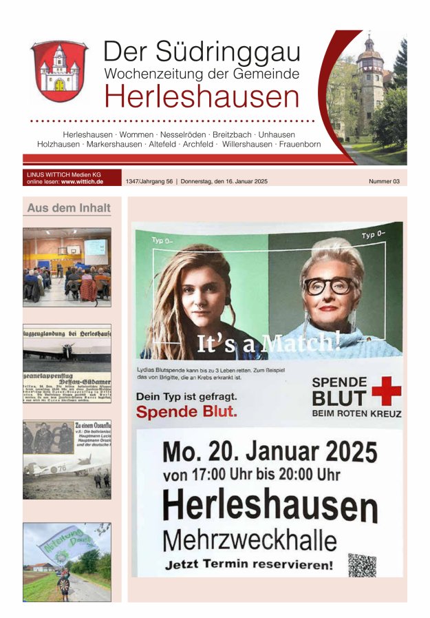 Der Südringgau Titelblatt 03/2025