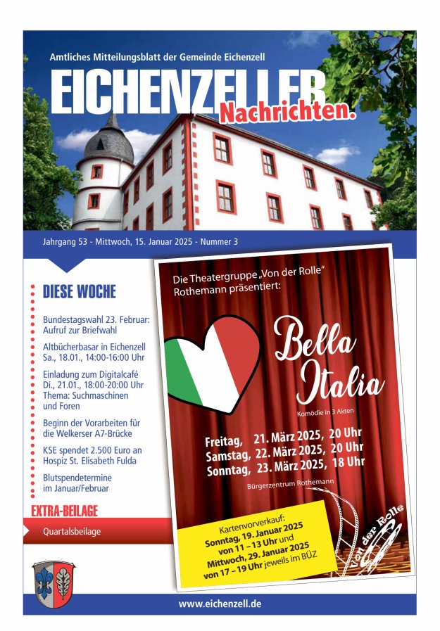 Amtliches Mitteilungsblatt der Gemeinde Eichenzell Titelblatt 03/2025