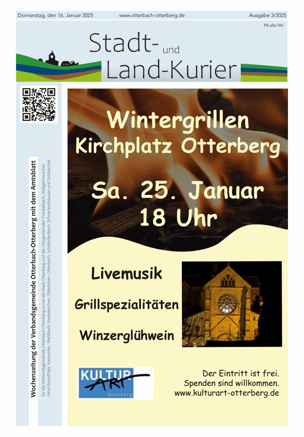 Stadt- und Land-Kurier Otterbach-Otterberg Titelblatt 03/2025