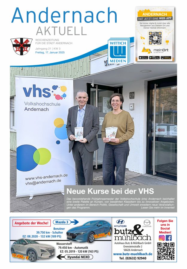 Andernach aktuell Titelblatt 03/2025