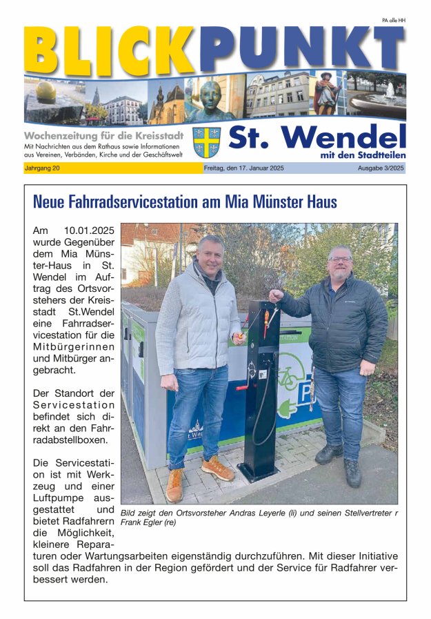 Blickpunkt St Wendel Titelblatt 03/2025