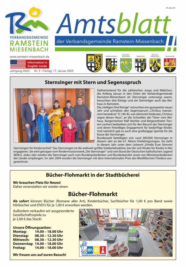 Amtsblatt VG Ramstein-Miesenbach Titelblatt 03/2025