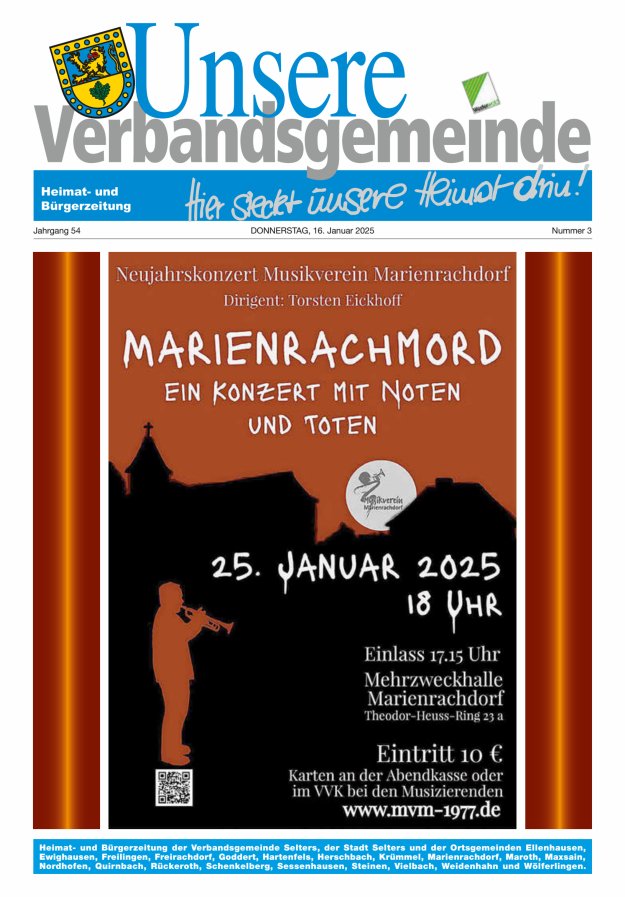 Unsere Verbandsgemeinde Selters Ww Titelblatt 03/2025