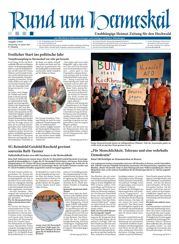 Rund um Hermeskeil Titelblatt 03/2025