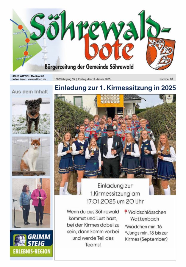 Söhrewaldbote Titelblatt 03/2025
