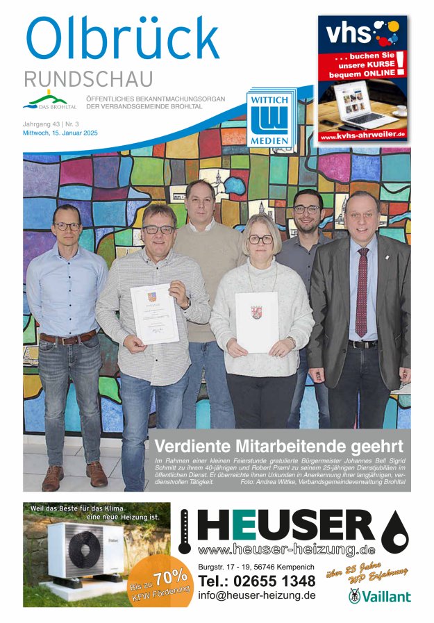 Olbrück Rundschau Titelblatt 03/2025