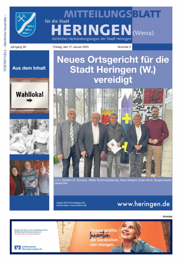 Mitteilungsblatt Heringen Titelblatt 03/2025