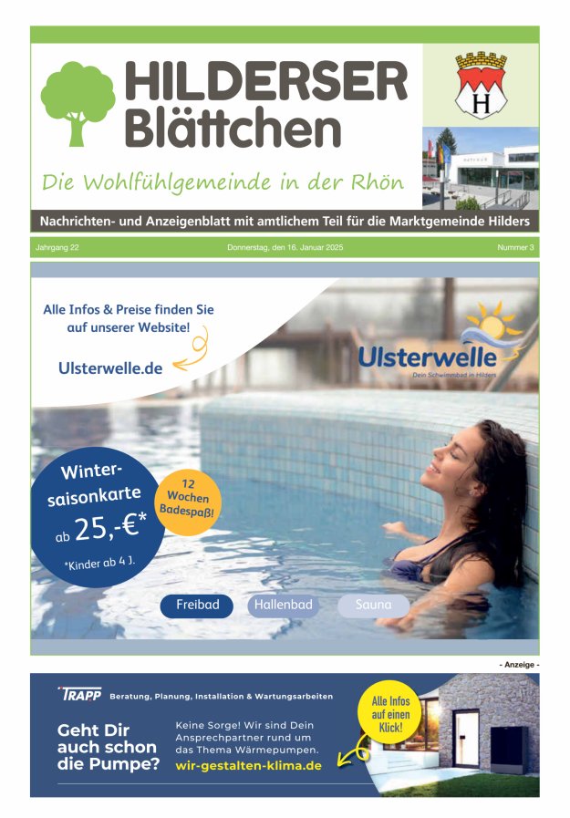 Hilderser Blättchen Titelblatt 03/2025
