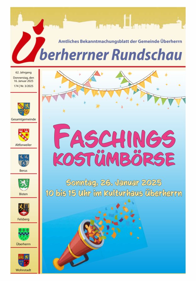 Überherrner Rundschau Titelblatt 03/2025