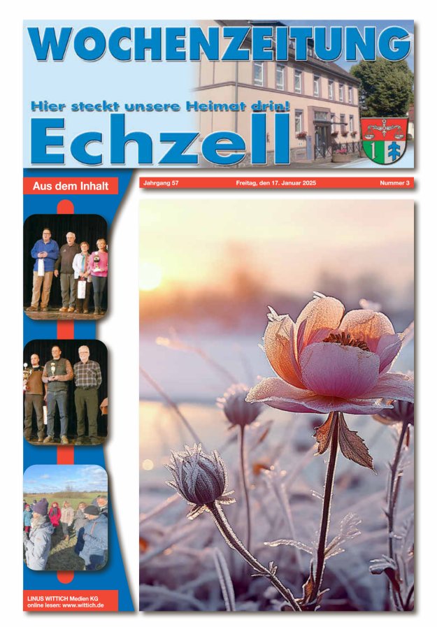 Wochenzeitung für die Gemeinde Echzell Titelblatt 03/2025
