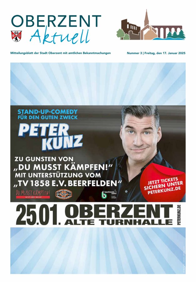 Oberzent aktuell Titelblatt 03/2025