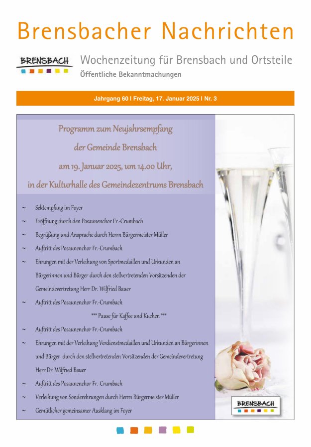 Brensbacher Nachrichten Titelblatt 03/2025