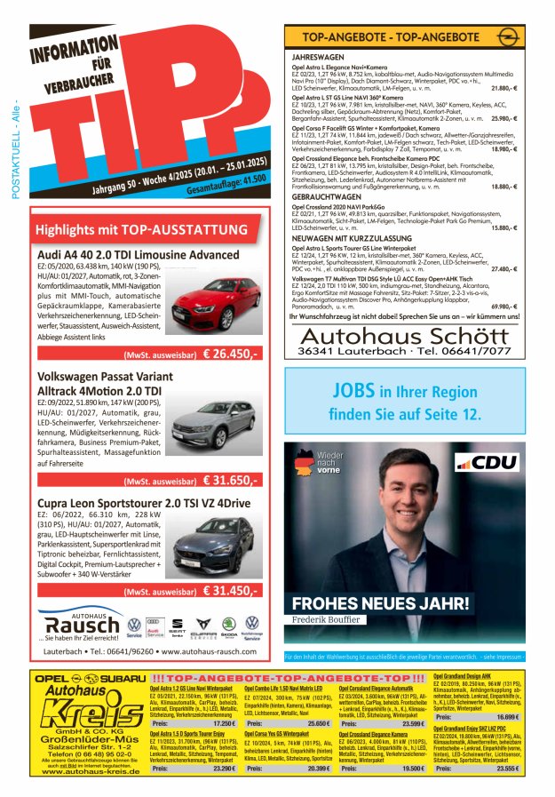 Tipp Vogelsberg Titelblatt 04/2025